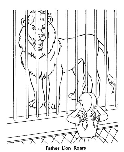 roaring lion zoo animal coloring pages zoo lions coloring page