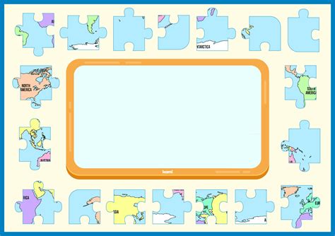 world map puzzle pieces  teachers perfect  grades st