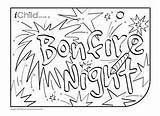 Bonfire Fawkes Sheets Fireworks Firework Ichild sketch template