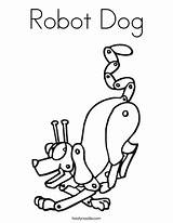 Coloring Robot Dog Robo Color Pages Trace Noodle Twisty Robots Favorites Login Add Twistynoodle Service Built California Usa Printable Comments sketch template