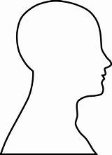 Head Template Blank Outline Face Clipart Pro Clip Cliparts Person sketch template