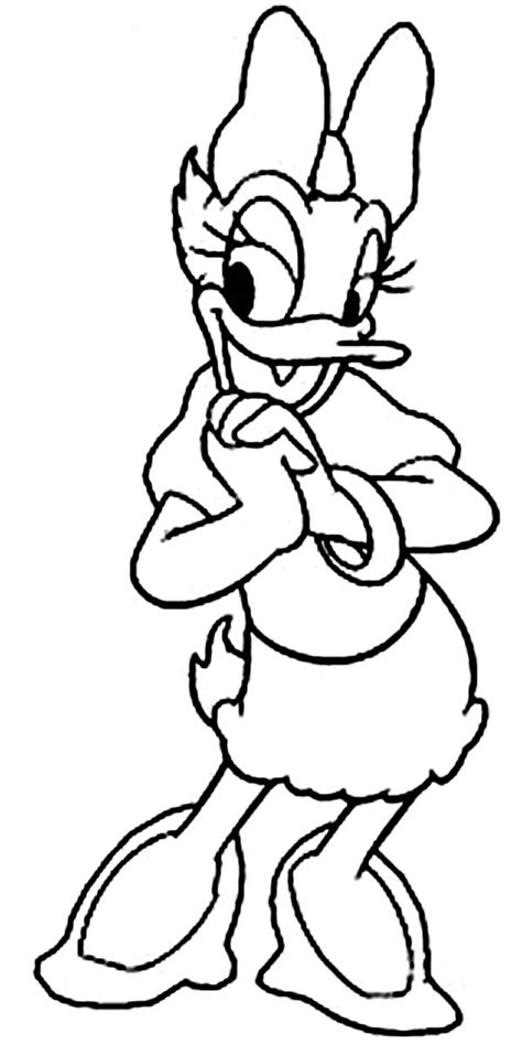 daisy duck coloring pages    print