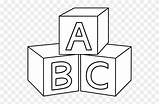 Blocks Clipart Abc Coloring Toy Alphabet Clip Stacked Pages Transparent sketch template