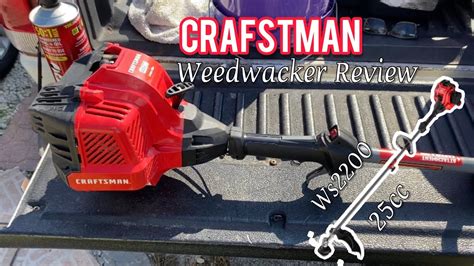 craftsman cc  cycle weed wacker ws string trimmer review youtube