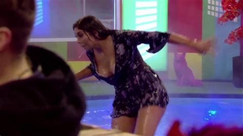 chloe ferry s boobs fall out of her dress after she shocked cbb viewers with bare bum mirror