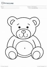 Bear Teddy Colouring Worksheet Worksheets Primaryleap Premium Required Account sketch template