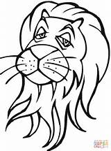 Lion Coloring Head Pages Lions Tiger Colouring Super Online Color Clipart Template Clipartbest Supercoloring Animals Drawing Printable sketch template