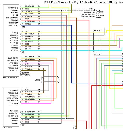 ford taurus stereo wiring diagram  faceitsaloncom
