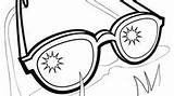 Eyeglasses Sunglasses sketch template