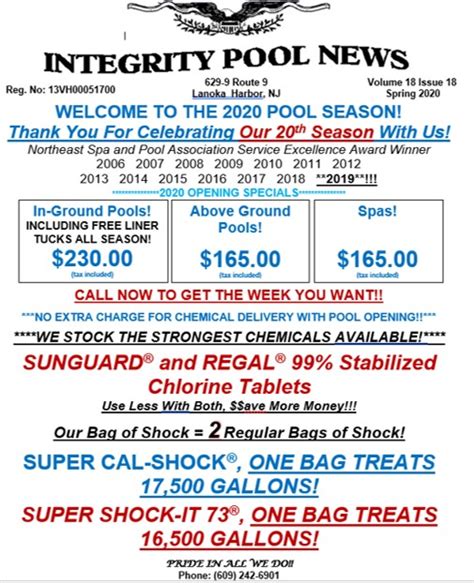 contact  integrity pool  spa llc