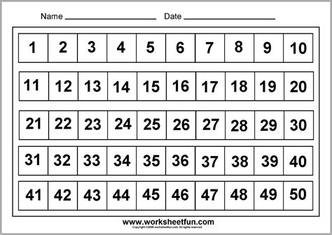 math worksheets number chart worksheet restiumani resume