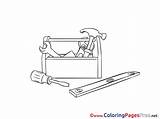 Ausmalen Handwerker Werkzeuge Grafik Carpenter Outil Boite Carpentry Zugriffe Malvorlagenkostenlos sketch template