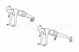 Plank Jacks Exercise Spotebi Benefits Demonstration Raises sketch template