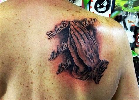 77 Elegant Praying Hands Tattoos On Back