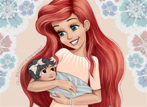 An Artist Reimagined Disney Princesses As New Moms During