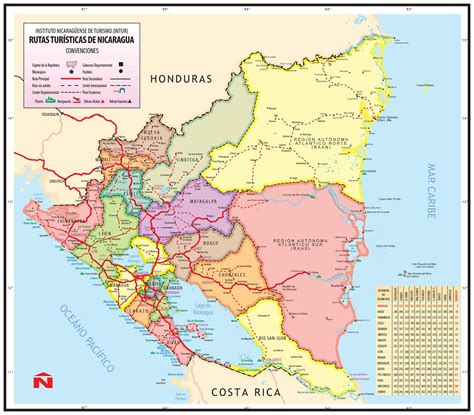 nicaragua mapas geograficos de nicaragua