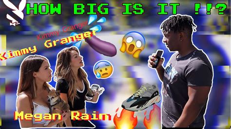 asking girls how big do they think it is🍆 adult film stars megan rain