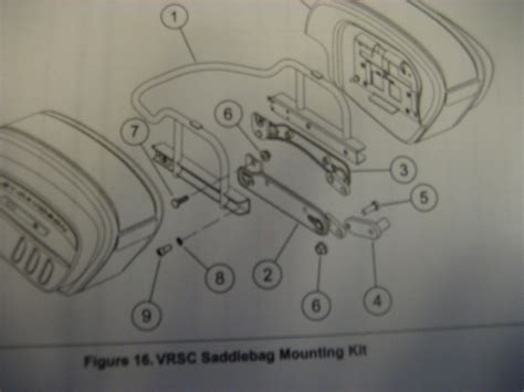 saddlebag mounting bracket parts missing harley davidson  rod forum