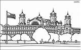 Ellis Island Clipart Coloring Clip Pages Clipground York Template sketch template