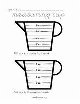 Measuring Cup Worksheet Grade sketch template