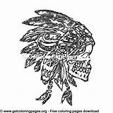 Headdress sketch template