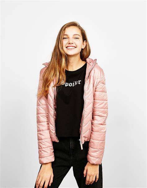 womens jackets bershka pink jacket outfit jacket outfits girl fashion fashion dresses