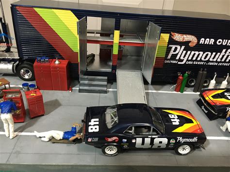 aar cuda racing pit wip dioramas model cars magazine forum