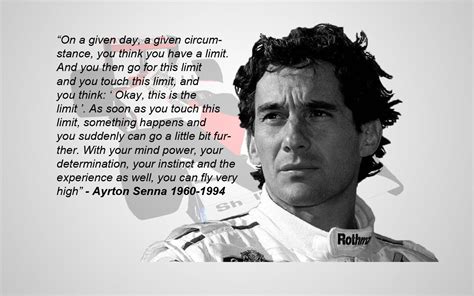 [image]quote Of Ayrton Senna Formula 1 Driver From The 80 90 Seasons