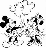 Coloring Mickey Mouse Pages Birthday Minnie Getcolorings Printable sketch template