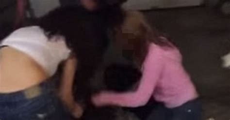 sickening footage as five girls beat punch and stamp on friend they lured to sleepover irish