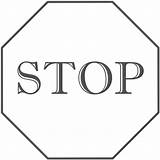 Coloring Stop Sign Printable Popular sketch template