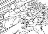 Coloring Pages Goku Vegeta Dragon Ball Dragonball Comments sketch template