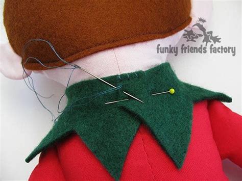 christmas elf sewing pattern tutorial funky friends factory