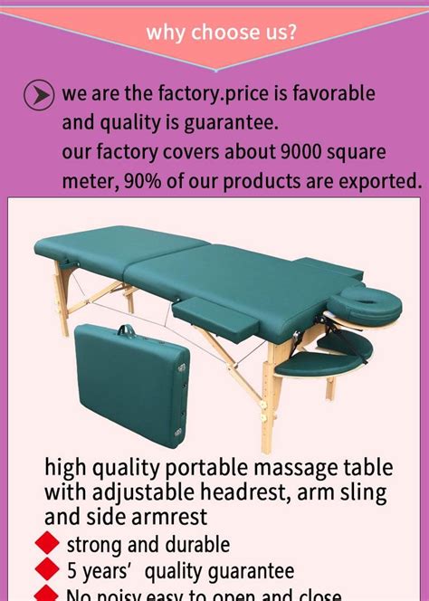 mt 006s 3 portable massage table comfortable china manufacturer