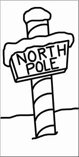 Pole North Clip Sign Clipart Drawing Northpole Getdrawings Clipground sketch template