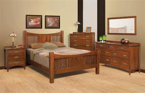 heartland quartersawn oak bedroom suite  queen size
