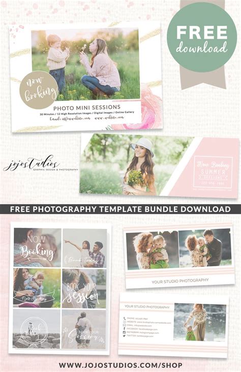 photographer template bundle   photography marketing