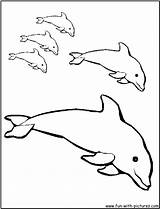 Dolphin Dolphins Delfini Delfine Colorir Stampare Golfinhos Desenhos Nadando Outlines Ausdrucken Qdb sketch template