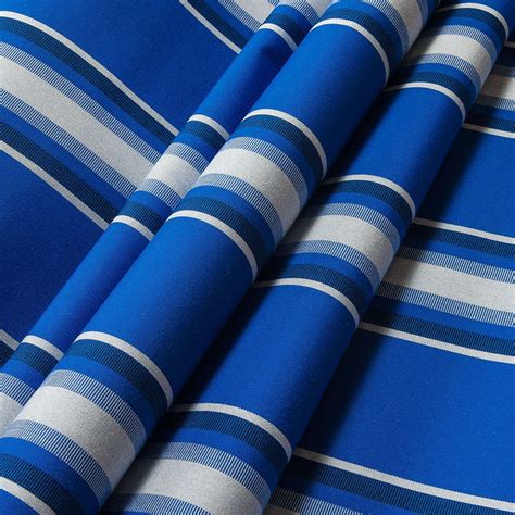 sunbrella awning stripe   pacific blue fancy  fabric sunbrella awning pacific