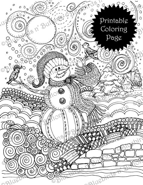 coloring page printable coloring page january coloring etsy canada