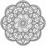 Mandala Mandalas Imprimir Drus Cut 2155 Artículo sketch template
