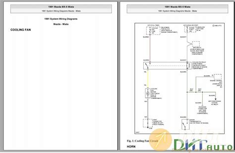 mazda mx miata  wiring diagrams  automotive software repair manuals coding