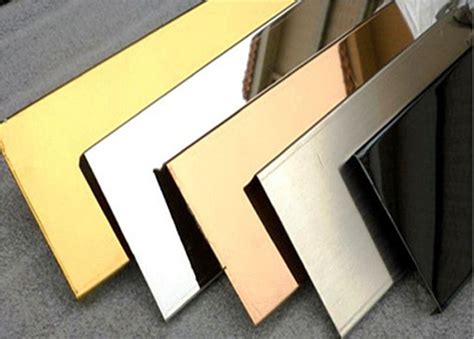 ss   ft   ft gold finish stainless steel sheet size  ft   ft thickness   mm rs