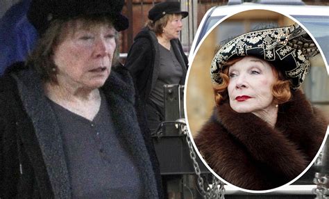 shirley maclaine is a far cry from her elaborately dressed downton abbey character as she films