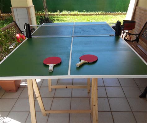 easy folding ping pong table  steps  pictures instructables