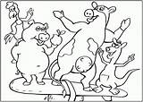 Barnyard Ferme Coloring Folie Coloriages Porc Personnages Characters Funny sketch template
