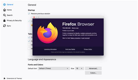 recommended firefox settings