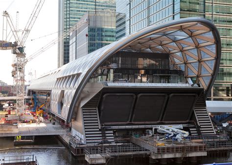 Fosters Canary Wharf Crossrail Station Nears Completion
