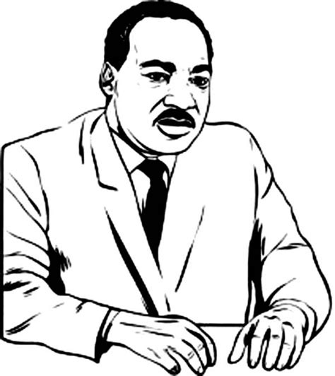 picture  martin luther king jr coloring pages
