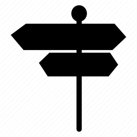 arrow board direction roadsign icon
